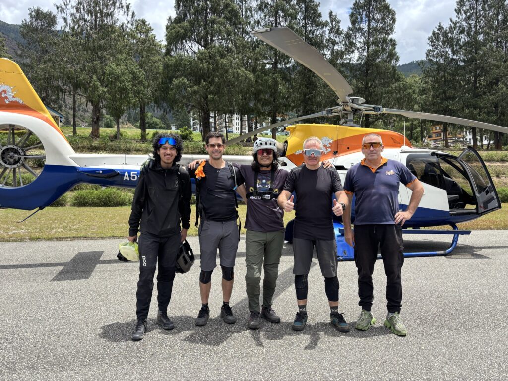 Bhutan Heli-Bike: crew