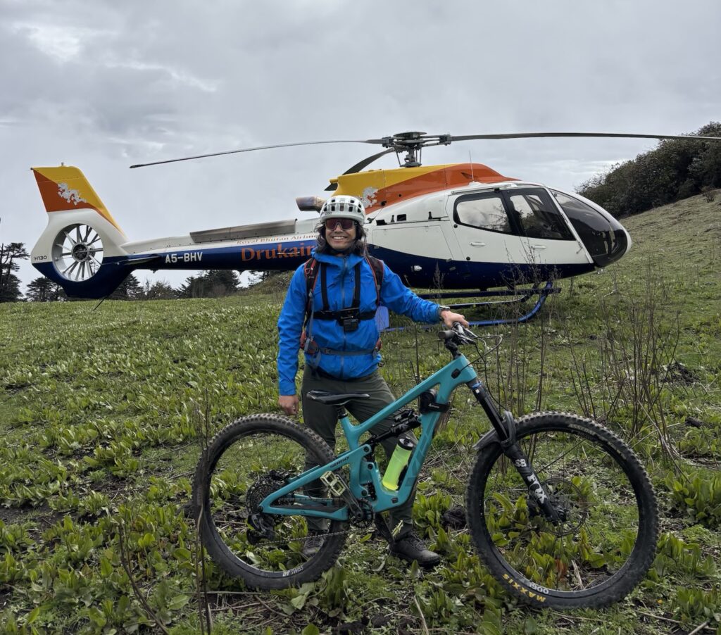 Bhutan Heli-Bike: ridge rider